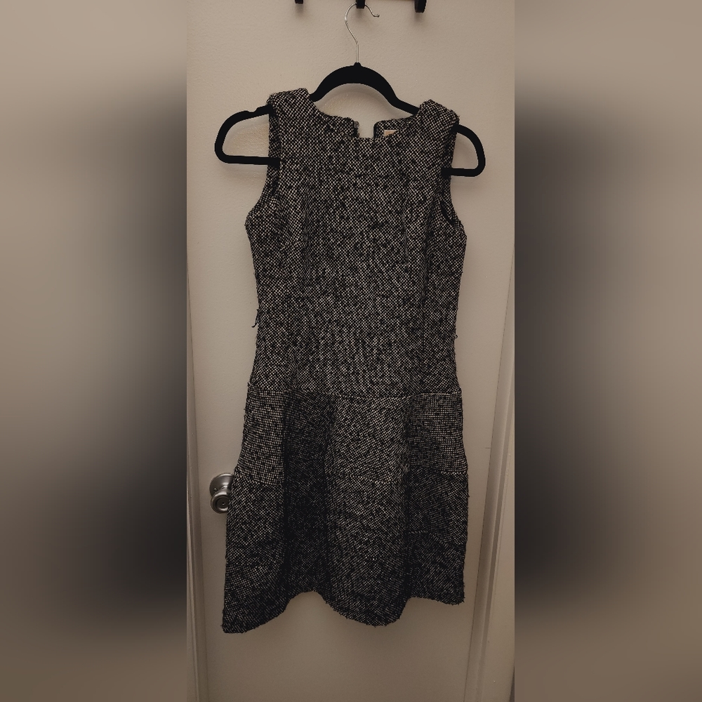 Never worn wool tweed knee length dress